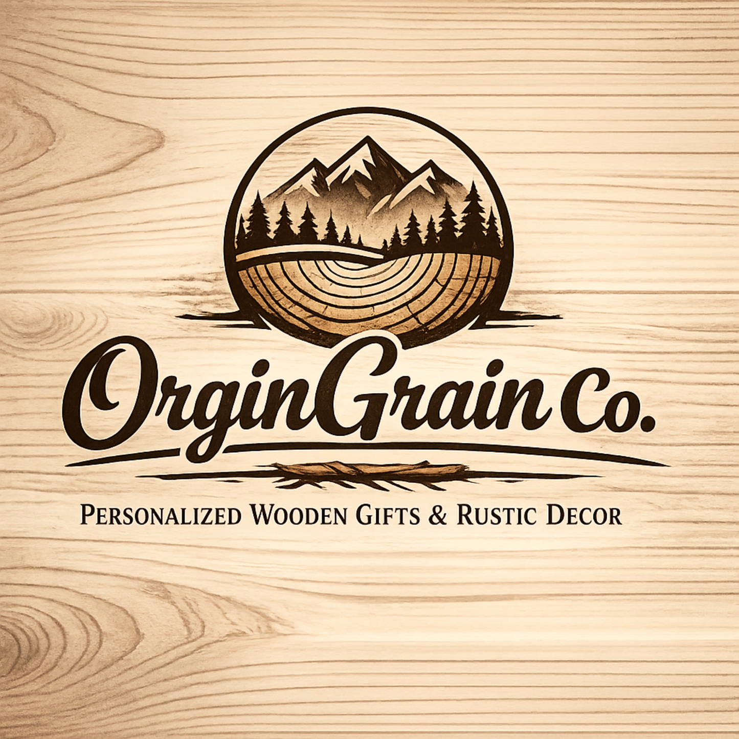 Custom All-Natural Wood Engraving | Handmade Outdoor Nature Gift